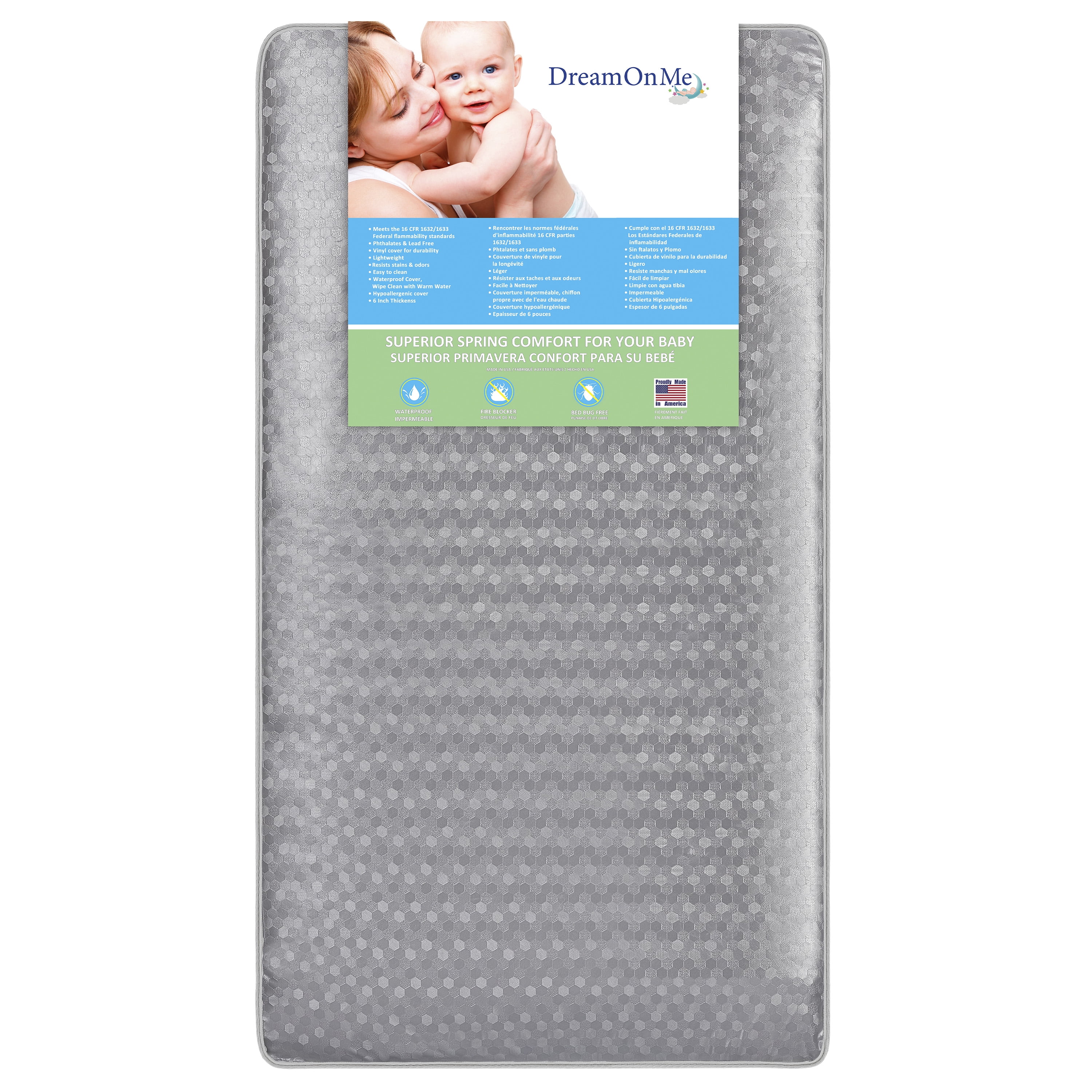 SALE／56%OFF】 Y's SHOP店特別価格Dream On Me, Nirvana 96 Coil Inner Spring Crib  And Toddler Mattress I Waterproof Green Guard Gold Certified 10 Years  Manufact好評販売中