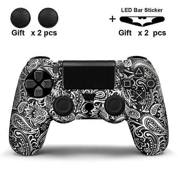 DualShock Wireless Bluetooth Game Controller for Playstation 4 / PS4 / PS3 silicone cover no controller