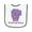 White and Navy, variant on Inktastic I Love My Sissy Elephant Purple Pink Baby Terry Cloth Bib