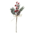 thumbnail image 4 of GUOOL Christmas Artificial Flower Berries Branches Garland Simulation Floral Picks for red, 4 of 9