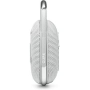 JBL Clip 4 Portable Mini Bluetooth Speaker with IP67 Waterproof and Dustproof - White