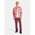thumbnail image 2 of No Boundaries Collared Cotton Boxy Cropped Fit Flannel Shirt, Men's and Big Men's Sizes XS-5XL, 2 of 5