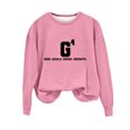 thumbnail image 2 of Qiopertar Mode Femmes Décontracté Manches Longues Col Rond Imprimé Chandail en Molleton Hauts Blouse Offres de la Semaine Liquidation Moins de 5$ jusqu'à 90 % de Réduction, 2 of 3