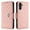 Coralpink, variant on for Samsung Galaxy A36 5G Wallet Case, Elegant Card Holder Cash Slot PU Leather Kickstand Wrist Strap Shockproof Protective Flip Women Girls Case Cover for Samsung Galaxy A36 5G, Pink
