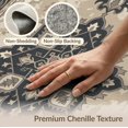 thumbnail image 6 of ODIKA 9'x12' Washable Area Rug Non-Shedding, Easy Care Crisp Edge Flat Tone Background Abstract Geometric Statement for Master Suite, California King, Under Bed, 6 of 7