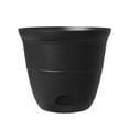 thumbnail image 1 of Mainstays 15 inch Self Watering Plastic Planter with Saucer - Black, 1 of 3
