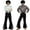 R-Black, variant on 2025 Mens Four Seasons Full 13 House Zipper Sweatpants Jogging Pants Chinos Pants Men Slim Fit Tearing Pants Casual Pants Stitched Crease Pants Loose Casual Sportswear with Pockets