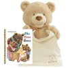 GUND Animated Peek-A-Boo Bear, 11.5", Cream Gift Set