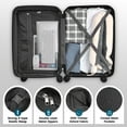 thumbnail image 6 of SANOPY 3-Piece Carry On Luggage Set, Hardside Suitcase Set with TSA Lock Spinner Wheels, Beige, 6 of 8