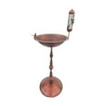 thumbnail image 1 of Metal Bird Bath Bowl 28.74 "Altura para al aire libre con estatua de pájaros comedero para pájaros bronce rojo, 1 of 8
