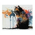 thumbnail image 2 of "Purrfect Palette" Cat - Throw Blanket, 2 of 2