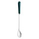 thumbnail image 1 of Zhuge Cubiertos de plata 2 piezas Cuchara de hielo de acero inoxidable con mango corto Cuchara para helado de postre para el hogar Cuchara para revolver - Verde oscuro plateado, 1 of 5