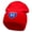 Red, variant on Interstate Freeway 90 Embroidered 8 Inch Short Beanie - Black OSFM