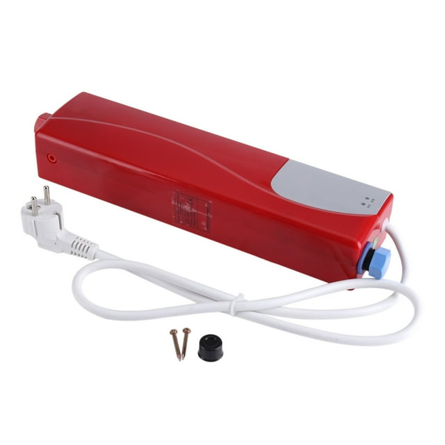 Calentador de Agua Instantáneo Sin Tanque Eléctrico Sincero 3000W Enchufe Rojo De La UE