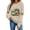 Khaki sweatshirt for women #8, variant on DeeHomeMo Women Round Neck Pullover Sweatshirt, Long Sleeve Pumpkin Bow Graphic Loose Fit Top, Ribbed Hem Cuffs Soft Sweatshirt Fabric for Fall Family Gathering Army Green,L