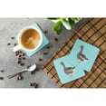 thumbnail image 3 of Carolines Treasures BB8071FC Toulouse Goose Blue Check Foam Coaster, Set of 4, 3 of 3