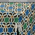 thumbnail image 4 of Moroccan Dog Crate Cover, Geometric Hexagonal Pattern Stars Style Eastern Zellige Art, Easy to Use Pet Kennel Cover Small Dogs Puppies Kittens, 7 Sizes, Green Blue Black, by Ambesonne, 4 of 6