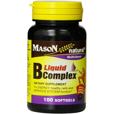 Mason Natural B-Complex Softgels 100 ea (Pack of 2)
