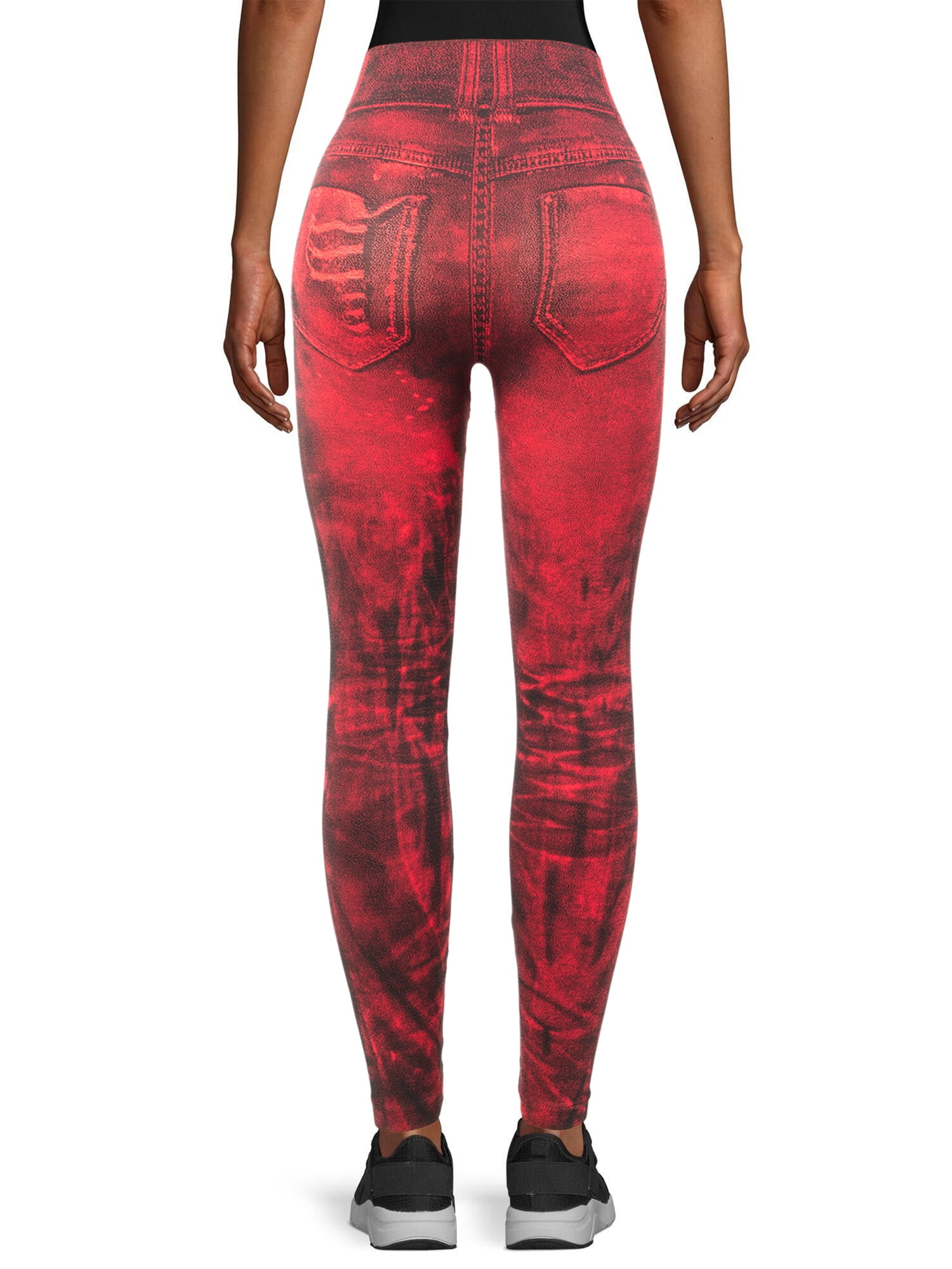 dark red jeggings