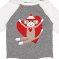 thumbnail image 4 of Inktastic Hug Sock Monkey Boys or Girls Long Sleeve Baby Bodysuit, 4 of 5