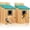 Blue - 2 Pack, variant on 2 Pack Bird Houses for Outside - Cedar Bluebird Houses with Metal Predator Guard, Birdhouse for Wren Bluebirds Finches Swallows, Carbonized Wooden (Assembly Required)