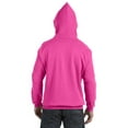 thumbnail image 2 of Hanes Unisex Ecosmart Pullover Hooded Sweatshirt - WOW PINK - 2XL, 2 of 2