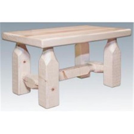 Montana Woodworks  Homestead Footstool - Lacquer - 12in. x 12in. x 10in.