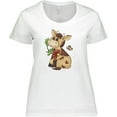 thumbnail image 3 of Inktastic Corky Cow Women's Plus Size T-Shirt, 3 of 5