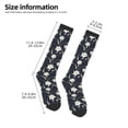 thumbnail image 5 of Daiia Sports Socks Lilies Flowers Printed Novelty Crew Socks for Men Women Knee High Socks Cotton Socks Soft & Breathable Support Unisex Socks, 5 of 9