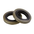 thumbnail image 4 of Unique Bargains 25 Pcs Joints de Rondelle Plats en Bronze Ton sur Drain d'Huile de Voiture, 4 of 6