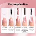 thumbnail image 7 of Beetles Soft Beam Cat Eye Gel Nail Polish Set, 6 Colors Glitter Gel Polish | Nude Pink Brown Purple Glitter Gel Nail Kit Magnetic Shine Soak Off UV Salon DIY Manicure Gift for Women, 7 of 7