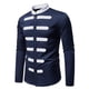 thumbnail image 2 of pstuiky Camisas casuales de manga larga para hombre, Camisa informal de negocios con cuello redondo y manga larga con bloques de color a la moda para hombre camisetas de hombre l, 2 of 9