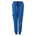 thumbnail image 5 of YDFCWXW Womens Joggers Pants with Pockets Lightweight Outdoor Elastic High Waisted Cargo Pants Soft Y2k Workout Sweatpants (Blue, M), 5 of 7