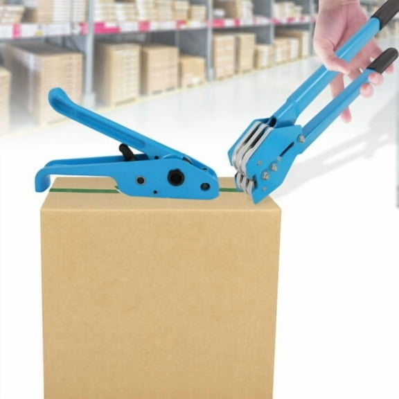 1000N Pallet Packaging Strapping Banding Kit Tensioner Tool Sealer Metal Seals