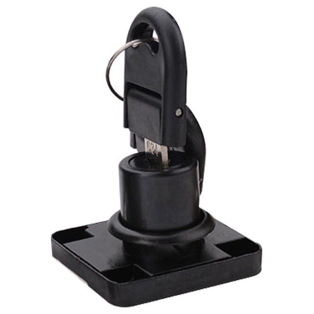 Cerradura de puerta de gabinete Antirrobo Aleación de zinc Pulido A prueba de herrumbre con llave para el hogar Cajón Muebles Archivo de oficina 138-22 Negro