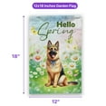 thumbnail image 5 of German Shepherd Hello Spring Time Flower Floral Nature Garden Flag 12x18in Double Sided Alsatian Dog Lover Gifts Outdoor Decor - 02031, 5 of 5