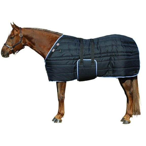 Adjusta Fit Tekno-Quilt Heavyweight Stable Blankets for Horses | Black | 70