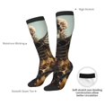 thumbnail image 4 of Naloa Skull Butterfly Sunflower Thigh High Socks Extra Long Stretchy Sock Women Over Knee High Opaque Stocking Daily Wear, 4 of 6