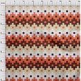 thumbnail image 4 of oneOone Viscose Chiffon Orange Fabric Geometric Craft Projects Decor Fabric Printed By The Yard 42 Inch Wide, 4 of 4