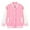 Pink, variant on Darzheoy Children Tops Patchwork Color Casual Long Sleeve Baseball Jackets Loose Hoodless Button Cute Fall Winter Tops Coats For Boys And Girls ,Size 1-8 Years