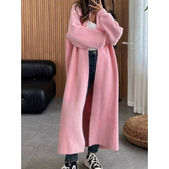 Womens Cardigan Sweater Open Front Knit Long Coatigan Dressy Casual Jacket Coat 2025 Fall Outfits Classy Clothes