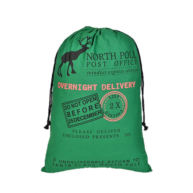 Aspire Large Christmas Giant Drawstring Bags, Reusable Canvas Gift Bags Storage, Christmas Decorations