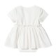 thumbnail image 3 of Odeerbi Bodysuit de Algodón Para Niñas En Verano Vestido de Color Sólido Mono Cuello Redondo Manga Corta Onesie, 3 of 4