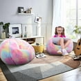 thumbnail image 2 of Sillón puff redondo Kisoy de 74 cm con espuma viscoelástica para niños, 2 of 8