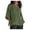 Army Green, variant on Ladies Tops and Blouses Summer Solid Color Cotton Linen Tshirts Trendy Cropped Sleeves Crewneck Shirts Loose Casual