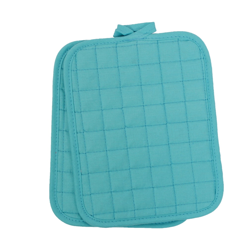 Gourmet Pro "CheckQuilt" Pot Holders, Turquoise