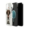 thumbnail image 2 of DistinctInk Tough Case for Apple iPhone 13 MINI (5.4" Screen), Compatible with MagSafe Charging - Valentine's Day German Shorthaired Pointer, 2 of 6