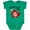 Kelly Green, variant on Inktastic My 1st Canada Day with Red and White Maple Leaves Boys or Girls Baby Bodysuit