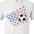 thumbnail image 4 of Inktastic Soccer Ball, Net with American Flag Colors T-Shirt, 4 of 5