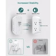 thumbnail image 4 of Outlet Extender Surge Protector - Addtam 5-Outlet Splitter with 4 USB Wall Charger(PD 30W), Multi Plug Wall Outlet Power Strip for Home, Dorm Room Essentials, 4 of 7